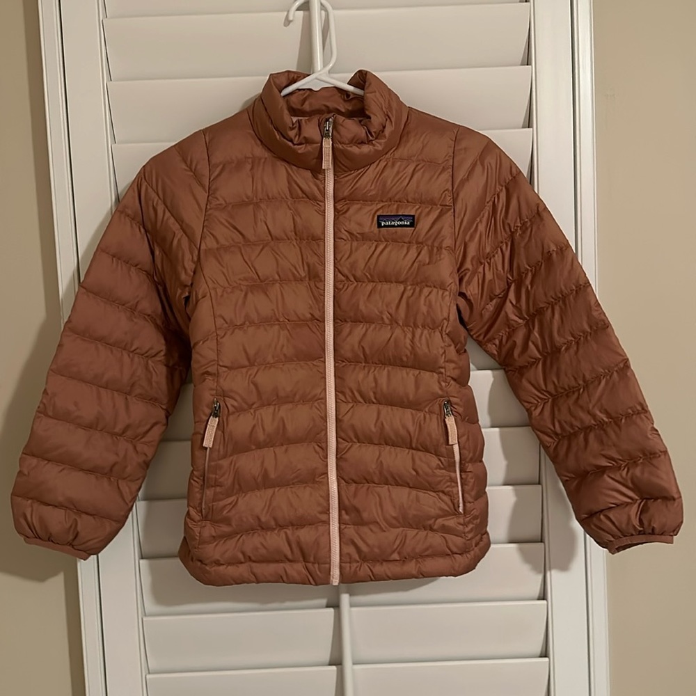 Girls Size 10 (medium) Patagonia Down Sweater Coat